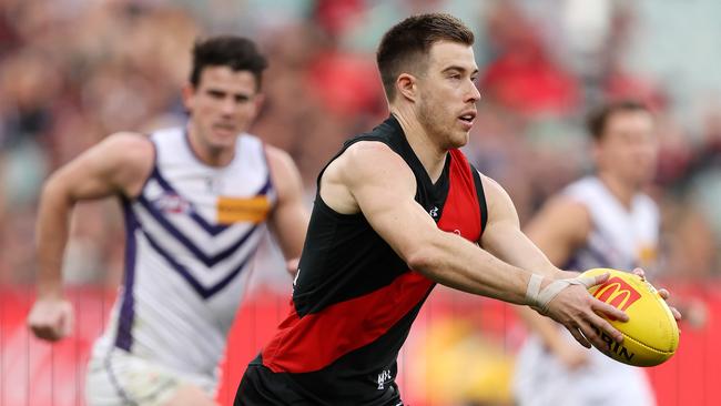 Zach Merrett on the move. Picture: Mark Stewart