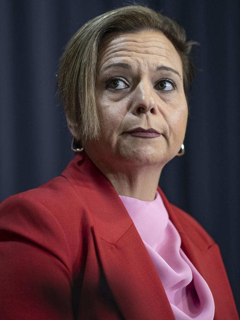 Communications Minister Michelle Rowland said children were “particularly vulnerable” to cyber-bullying, online abuse and exposure to harmful online content. Picture: NCA NewsWire/Gary Ramage