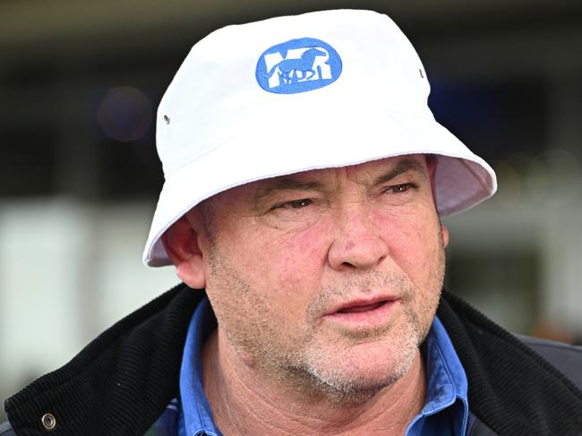 MELBOURNE, AUSTRALIA - SEPTEMBER 07: Trainer Peter Moody is seen after Lucky Decision won Race 4, the 50 Year Life Member Brian Mcmahon,  during Melbourne Racing at Sandown Hillside on September 07, 2022 in Melbourne, Australia. (Photo by Vince Caligiuri/Getty Images)