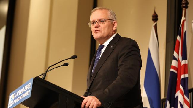 Scott Morrison has a recurring theme in his speeches during the final days of the campaign. Picture: Asanka Ratnayake/Getty Images