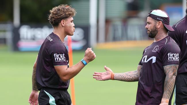 Walsh was back at training with skipper Adam Reynolds on Monday. Picture: Adam Head