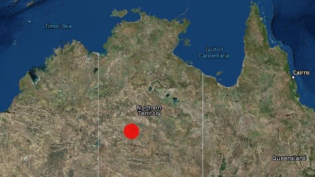 An earthquake struck in Tanami Desert this morning. Picture: Geoscience Australia