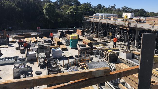 Construction work on the Wyvern Private Hospital. Picture; Jim O'Rourke