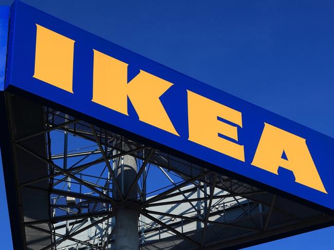 Lodz, Poland - March, 4 2011: The IKEA logo is shown outside the company's store. Swedish furniture company.