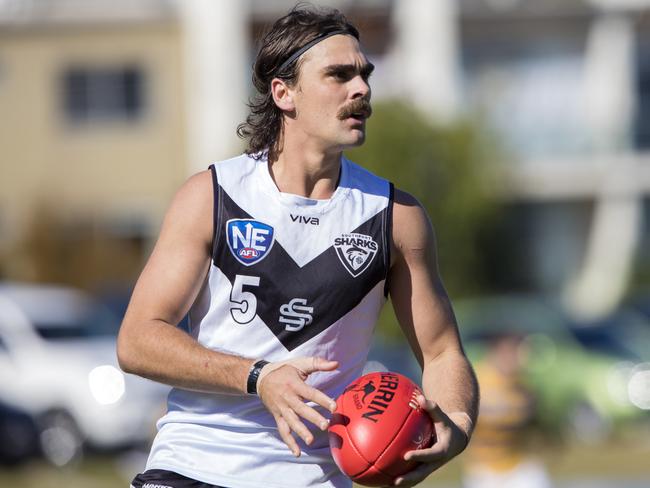 Southport midfielder Andrew Boston playing against Sydney University in Round 16 of the NEAFL at Fankhauser Reserve. Picture credit: TJ Yelds, NEAFL.