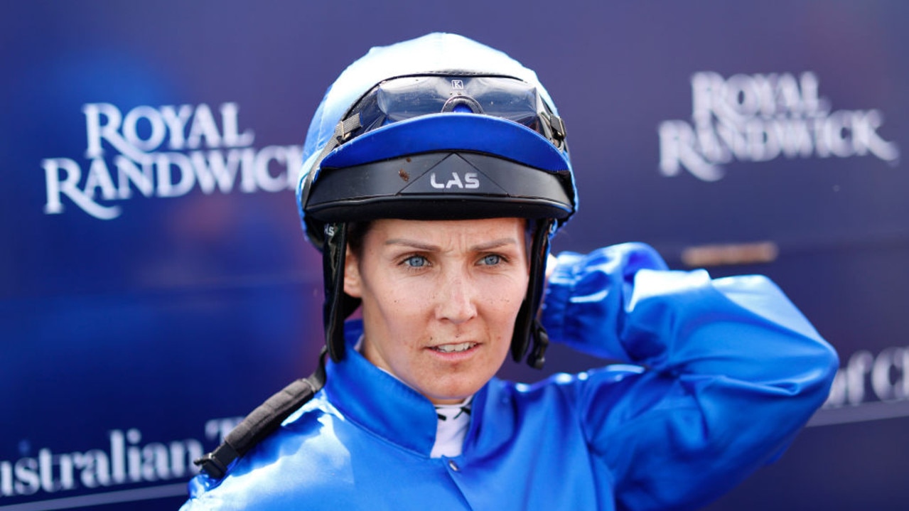 SYDNEY, AUSTRALIA - MARCH 06: Rachel King on Anamoe returns to scale after winning race 2 the UNSW Todman Stakes from Hugh Bowman on Profiteer during Sydney Racing at Royal Randwick Racecourse on March 06, 2021 in Sydney, Australia. (Photo by Mark Evans/Getty Images)