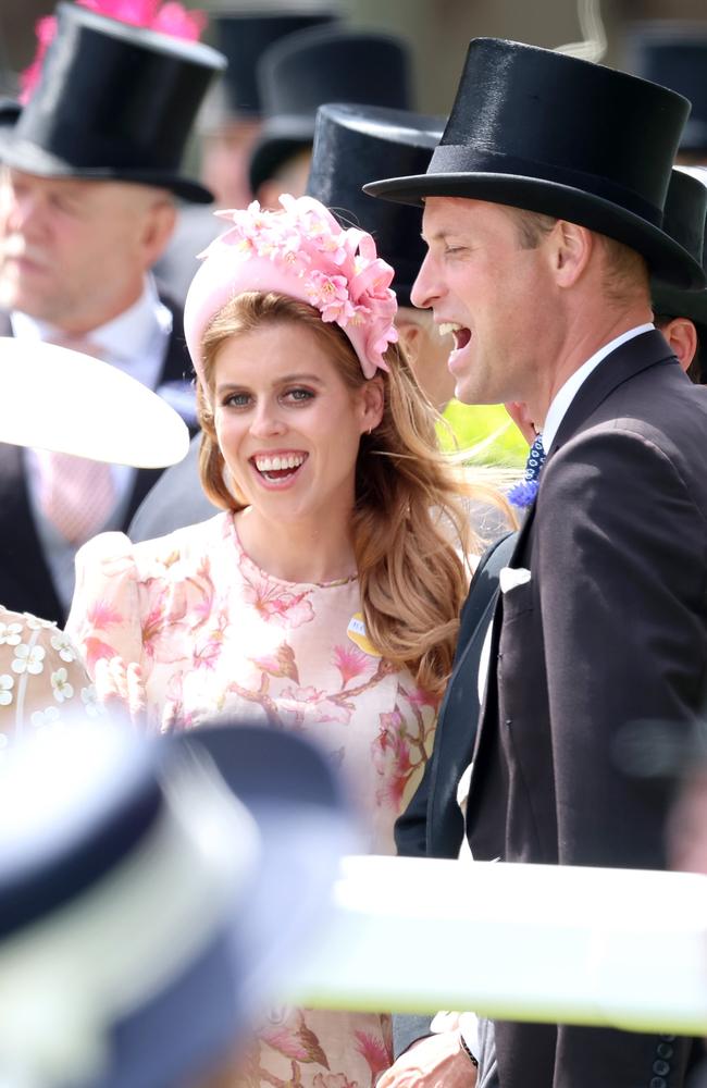 Princess Beatrice of York and Prince William in Ascot, England. Picture: Chris Jackson/Getty Images