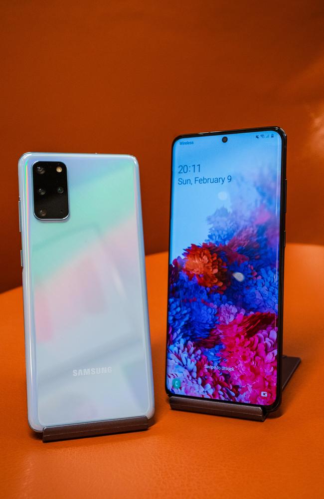 The top model Galaxy S20 Ultra will come with a 108-megapixel camera sensor and a 100x digital zoom. Picture: Jennifer Dudley-Nicholson/News Corp Australia