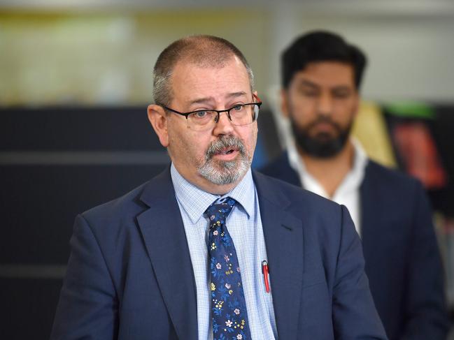 In other good news, acting chief health officer Dr Peter Aitken said there were no new cases of Covid-19 in the past 24 hours. Picture: NCA NewsWire / John Gass