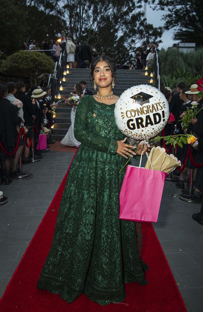 Eman Shahbaz arrives at The Glennie School formal at Picnic Point, Thursday, September 12, 2024. Picture: Kevin Farmer