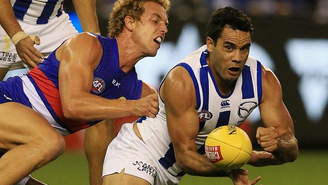 Daniel Wells was an outstanding contributor for the Roos. Picture: Wayne Ludbey