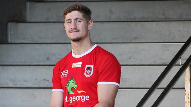 Zac Lomax pictured at WIN Stadium in Wollongong ahead of St George playing South Sydney this weekend in the 2018 NRL Finals Series. Picture: Richard Dobson