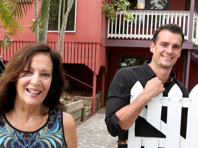 Suzanne Cox with son Will Gale outside their property for sale in Somerfield Street, Upper Mt Gravatt - Picture: Richard Walker