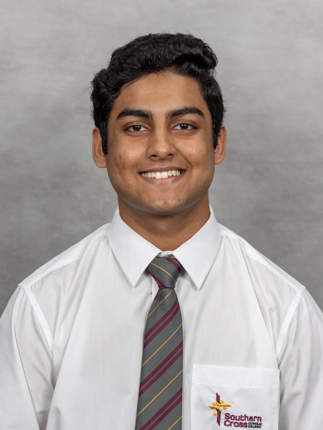 SOUTHERN CROSS CATHOLIC COLLEGE student Andrews Jobby.