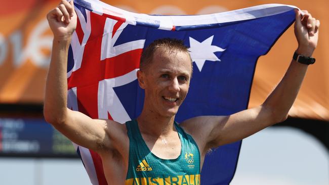 Champion walker Jared Tallent is out of the World Championships. Picture: Getty