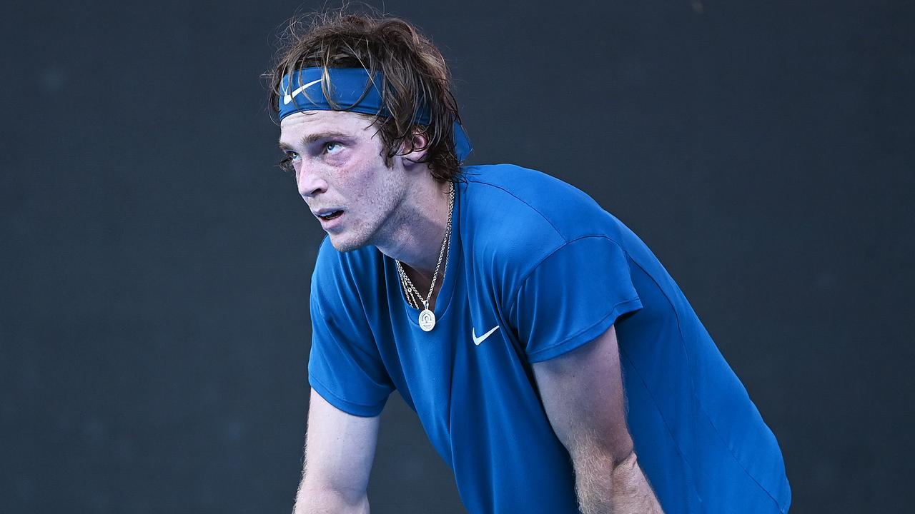 Andrey Rublev didn’t look great out there.