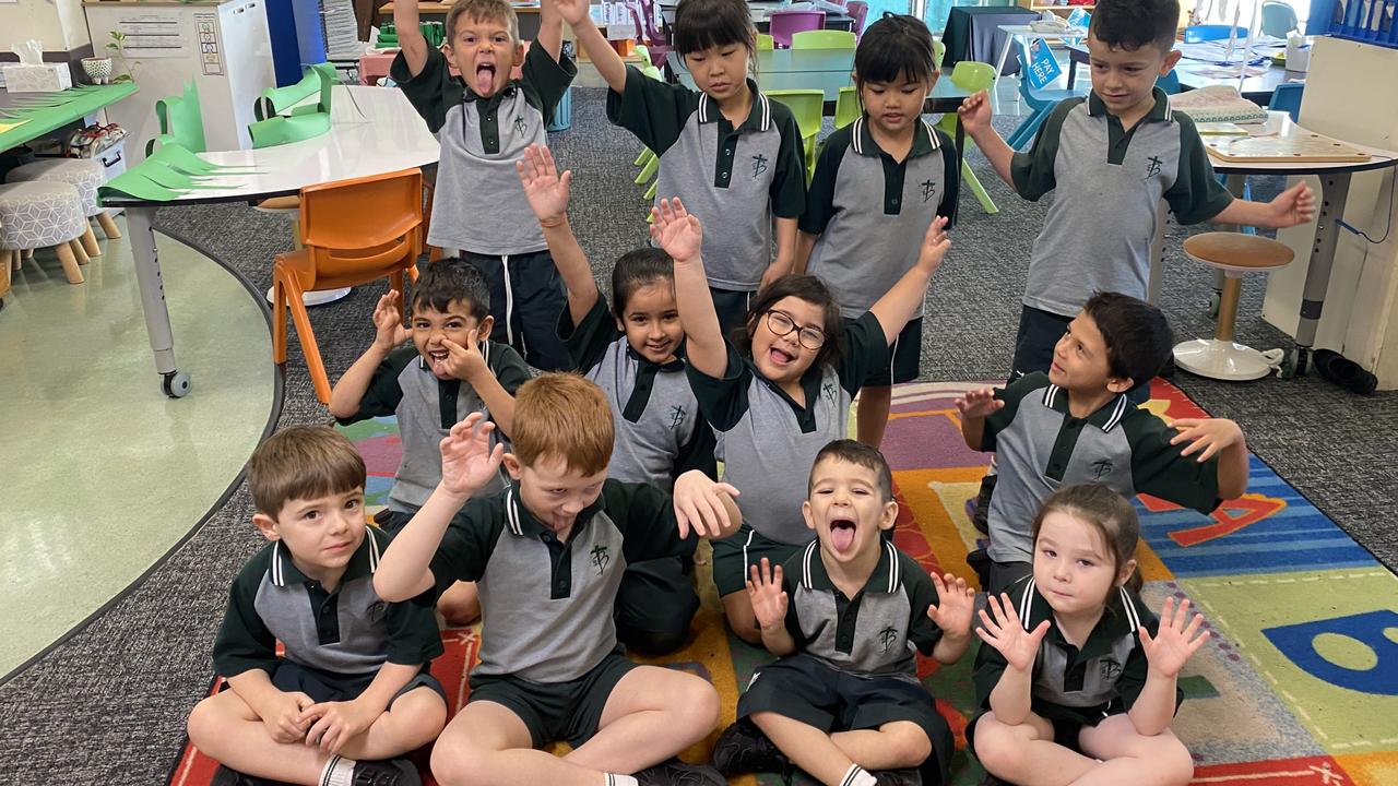 St Bernard’s Primary School Prep M: Back row: Sean, Jenny, Tiffany and Zane. Middle row: Mehdi, Simran, Amira and Kade. Front row: Liam, Mason, Corban and Charlotte. PHOTO: Penelope Pelecas