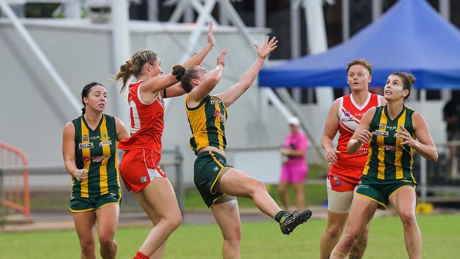 Waratah vs PINT in the 2022-23 NTFL womenÃ&#149;s grand final. Picture: PEMA TAMANG Pakhrin