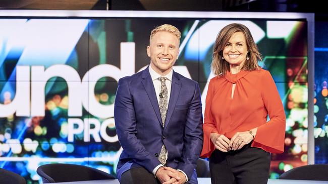 Hamish Macdonald with Lisa Wilkinson as co-hosts of The Project