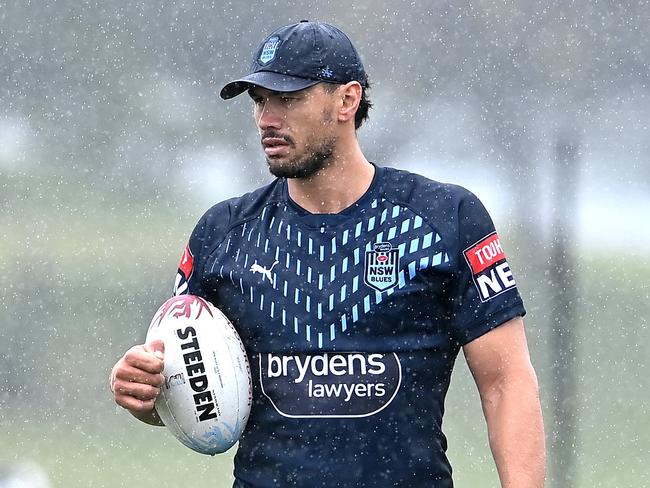 KINGSCLIFF, AUSTRALIA - JULY 06: Jordan McLean is seen during a New South Wales Blues State of Origin training session at Les Burger Fields on July 06, 2022 in Kingscliff, Australia. (Photo by Bradley Kanaris/Getty Images)