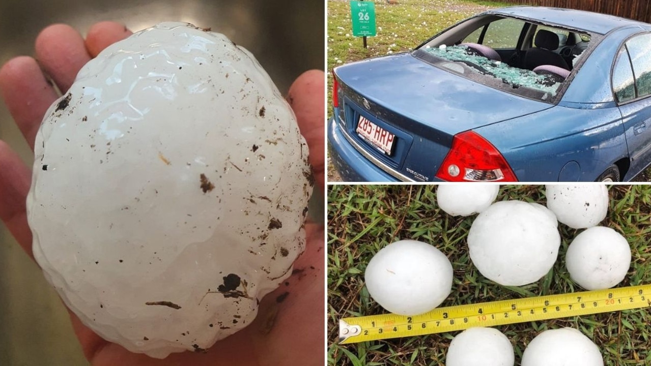 Brisbane Weather Super Cell Fury Nine Storm Cells 13cm Giant Hail Roof Collapse The