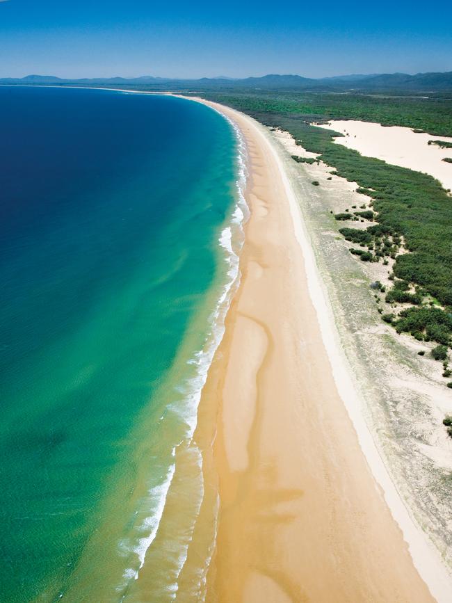 Town of 1770, Queensland. View south from Bustard Head.