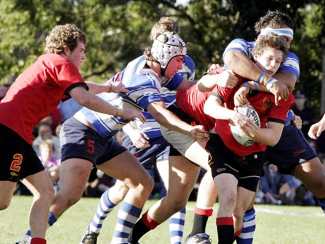 nudgterace   rm173736   Nudgee vs Terrace in the First XV GPS rugby match, at Ross Oval Nudgee College.  Alex Tynan