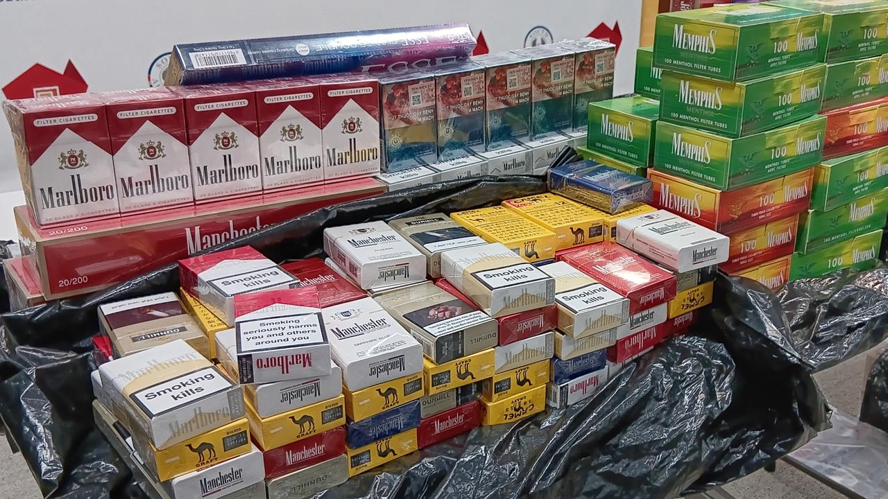 Authorities have seized more than $80,000 with of illegal tobacco and vape products as part of a state government crackdown. Picture: Elizabeth Henson
