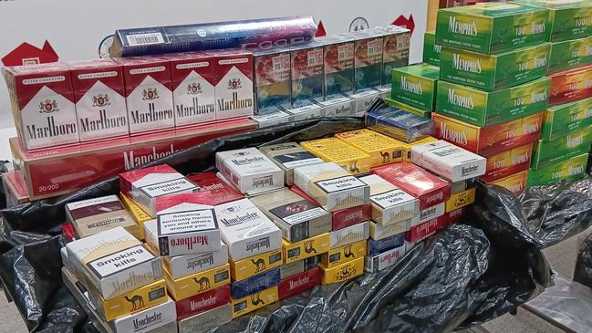 Authorities have seized more than $80,000 with of illegal tobacco and vape products as part of a state government crackdown. Picture: Elizabeth Henson