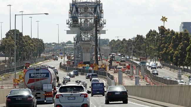 The cash splash included $637,000 on the stalled West Gate Tunnel project. Picture: Alex Coppel