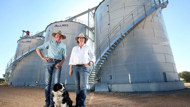 David and Jenny Thompson at the property Bethunga Park in Illabo, NSW, Picture: Yuri Kouzmin