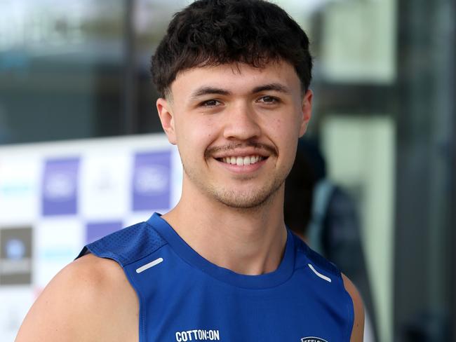 Geelong Cats Draftee Interviews at GMHBA Stadium.  Keighton Matofai-Forbes. Picture: Mike Dugdale