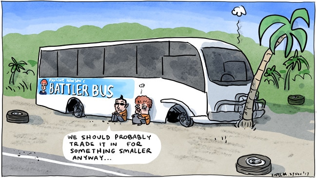 Jon Kudelka Letters page cartoon for 27-11-2017Version:  (650x366)COPYRIGHT: The Australian's artists each have different copyright agreements in place regarding re-use of their work in other publications.Please seek advice from the artists themselves or the Managing Editor of The Australian regarding re-use.