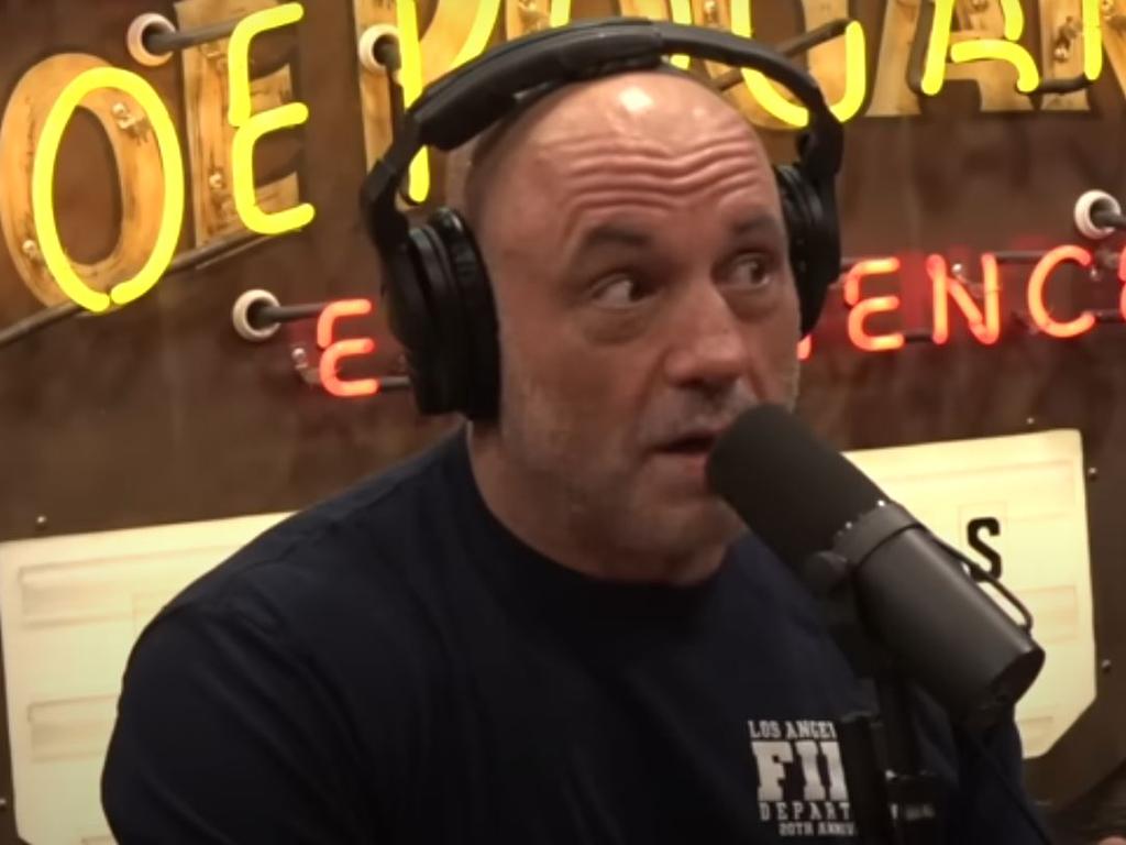 A six-month-old clip of Joe Rogan recalling a conversation he had with a LA fireman has gone viral online. Picture: YouTube