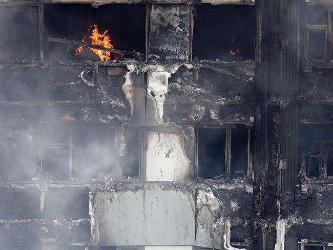 The building advised people to ‘stay put’ during a fire. Picture: AFP/ Adrian Dennis