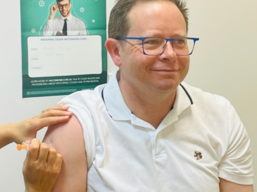 Infectious diseases physician Paul Griffin had the Novavax shot after leading its early clinical trials in Australia. Picture: Supplied