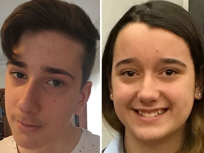 Jack, 15, and Jennifer Edwards, 13 were shot dead by their father in West Pennant Hills. Picture: Supplied