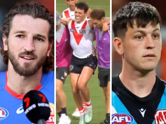 Some big names have done down with injury in the AFL pre-season.