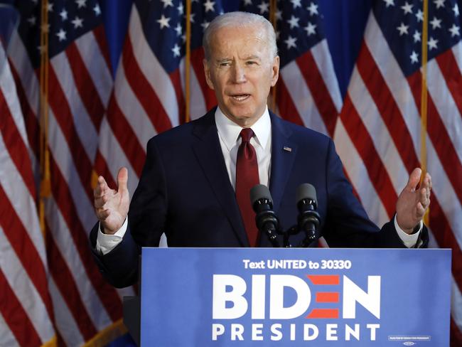 The coronavirus epidemic will be a crucial issue in the US General Election between Donald Trump and Joe Biden. Picture: AP