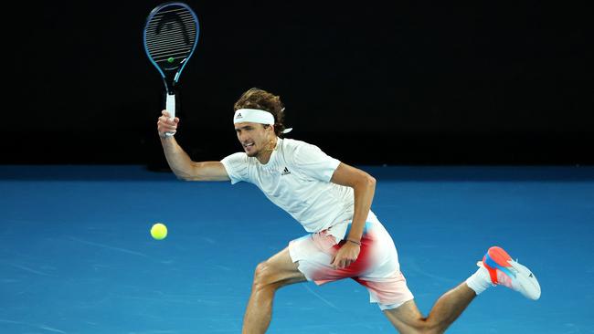 Alexander Zverev didn’t mind a few boos. Picture: Mark Stewart