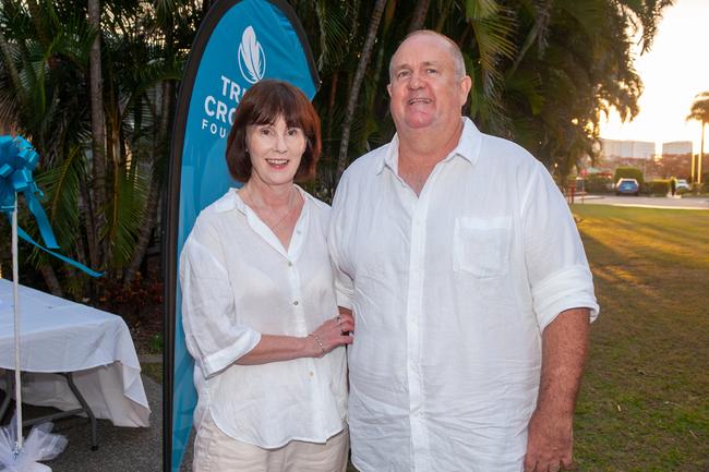 Kathleen McGill-Larsen and Craig Larsen at Mantra Mackay for a Touch of Teal Soiree Trudy Crowley Foundation fundraising event 2022 Picture: Michaela Harlow