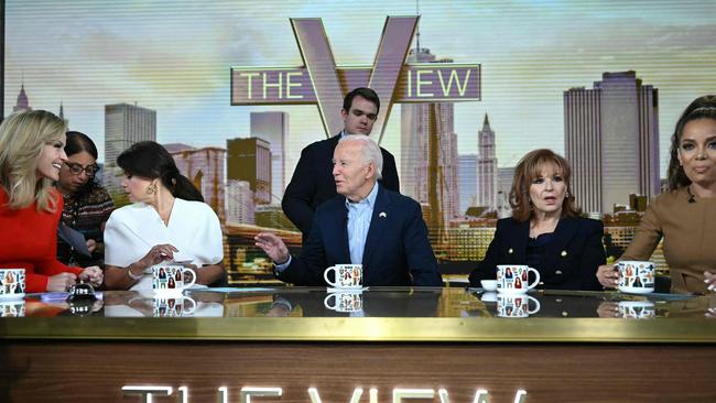 Joe Biden appears on “The View”. Picture: Supplied