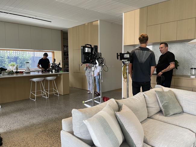 A Perfect Space listed home 'The Spruce' in St Kilda East was used Space for an episode of Fox Sports with Tigers’ player. Picture: A Perfect Space