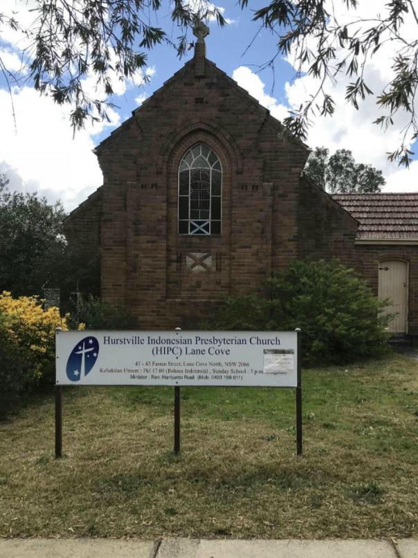 The presbyterian church in Lane Cove North.