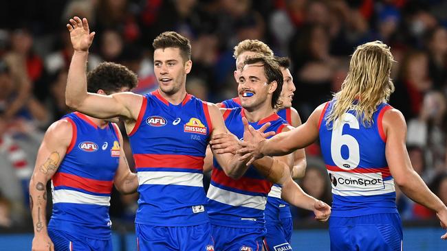 Josh Dunkley requested a trade to Essendon at the end of the 2020 season before remaining with the Dogs. (Photo by Quinn Rooney/Getty Images)