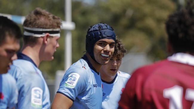 Round 3 Super Rugby U16 between NSW Waratahs U16 v QLD Reds U16 at Forshaw Rugby Park, Sylvania Waters - Sunday 15th October 2022. © Karen Watson