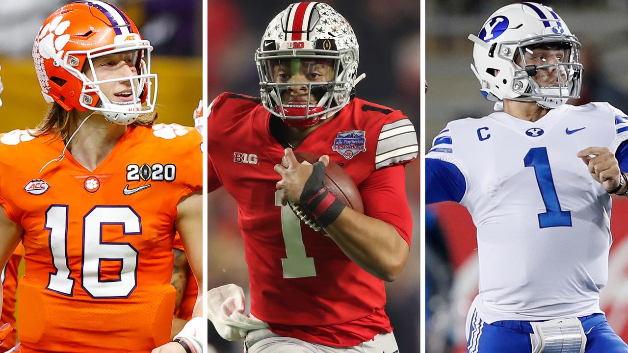 NFL 2020, news: NFL Draft 2021, quarterback prospects, mock draft, best QB,  Trevor Lawrence, Justin Fields, Zach Wilson, draft order