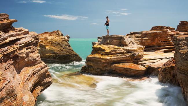 Checking out the stunning views. Picture: Lauren Bath