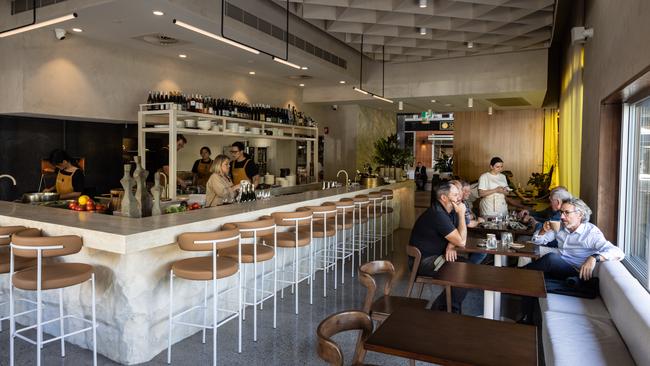 The internal dining room at Emme, James St, Fortitude Valley. Picture: David Kelly