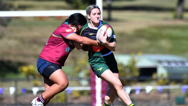 Queensland Premier Women's rugby action between UQ and Wests Saturday June 17, 2023. Picture, John Gass